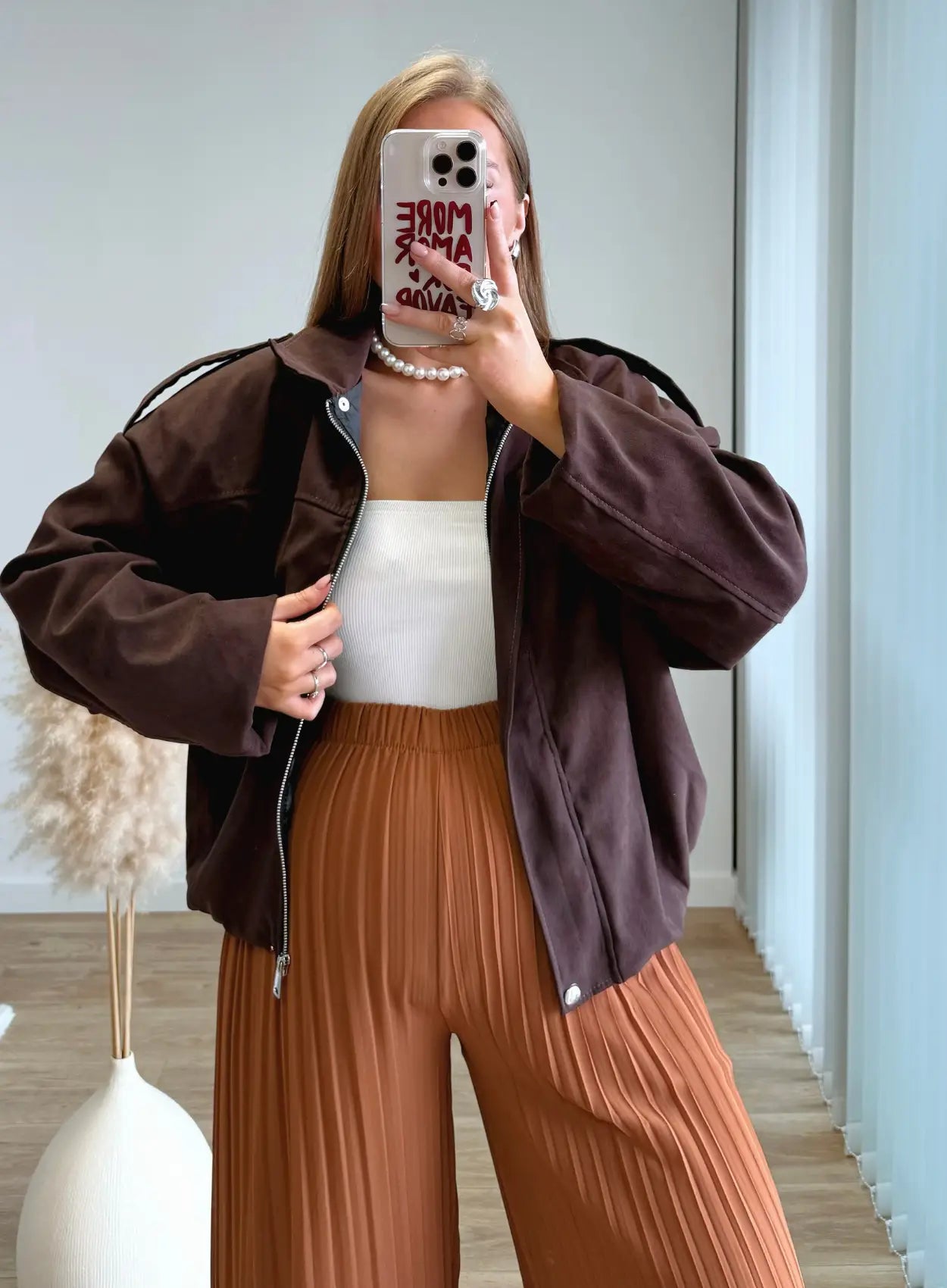 pantalon-de-grossesse-plissé-taupe