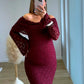 Robe-longue-de-grossesse-col-bardot-burgundy