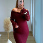 Robe-longue-de-grossesse-col-bardot-burgundy