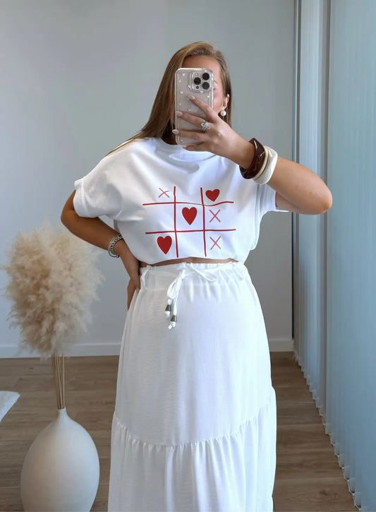 Tee-shirt-de-grossesse-oversize-à-motifs