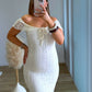 Robe-longue-de-grossesse-blanche-en-dentelle