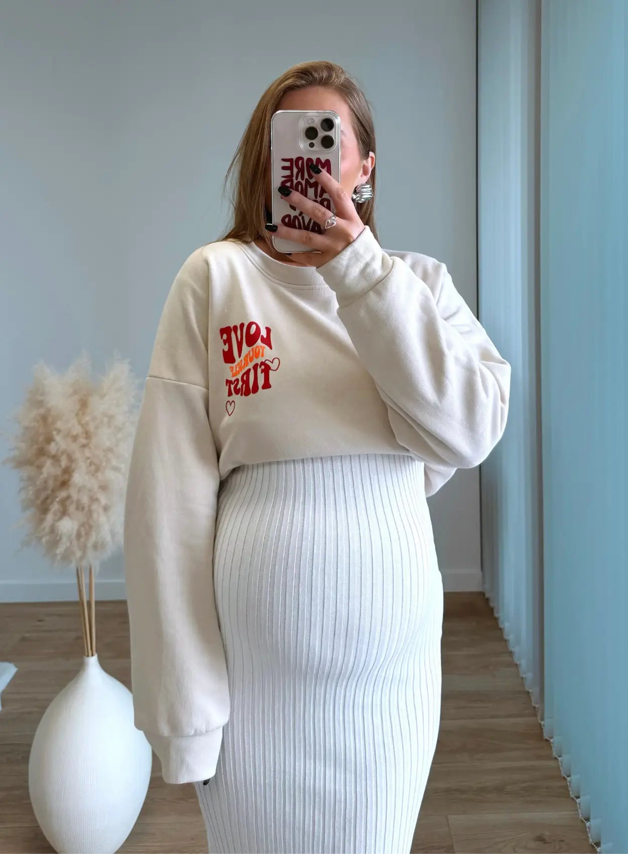 Sweat-de-grossesse-molletonné-love-first