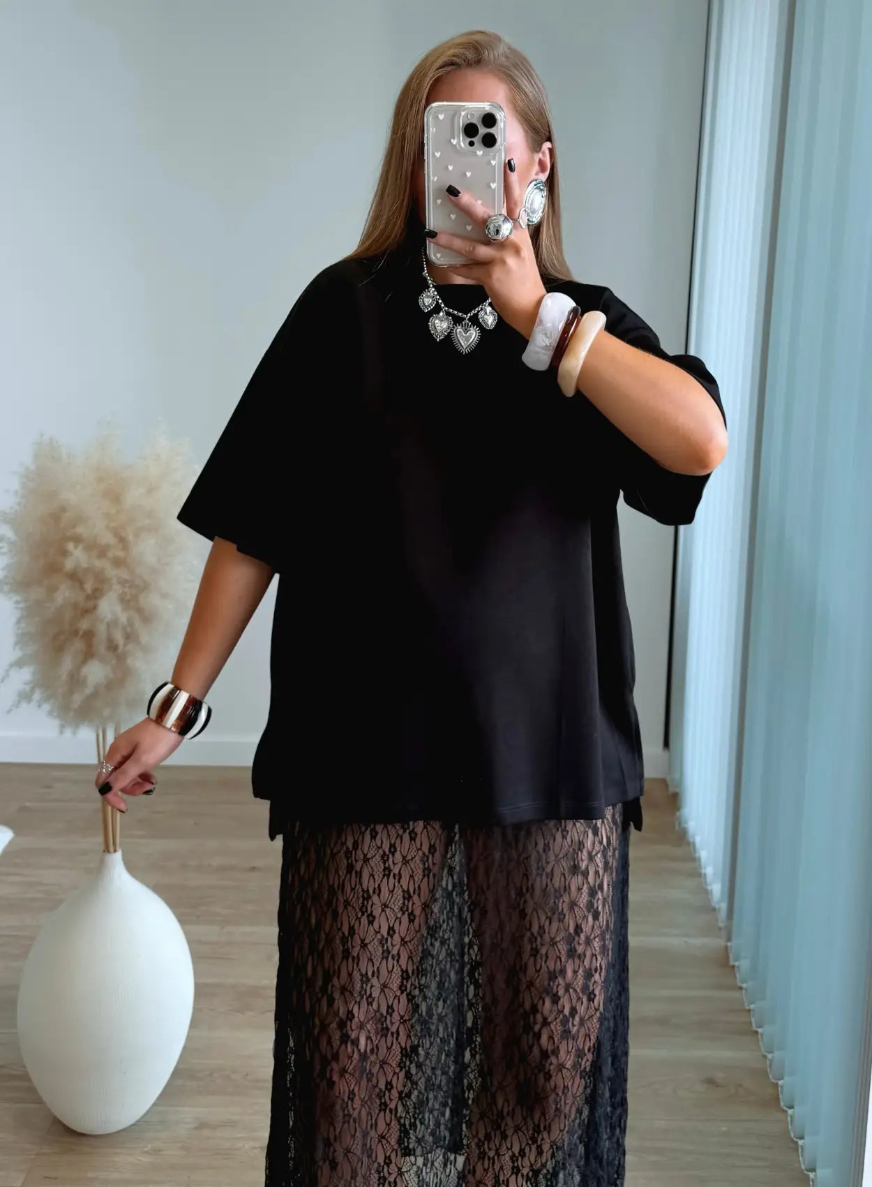 teeshirt-de-grossesse-premium-oversize-noir