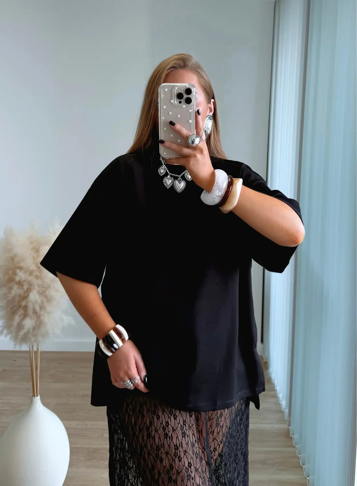 teeshirt-de-grossesse-premium-oversize-noir