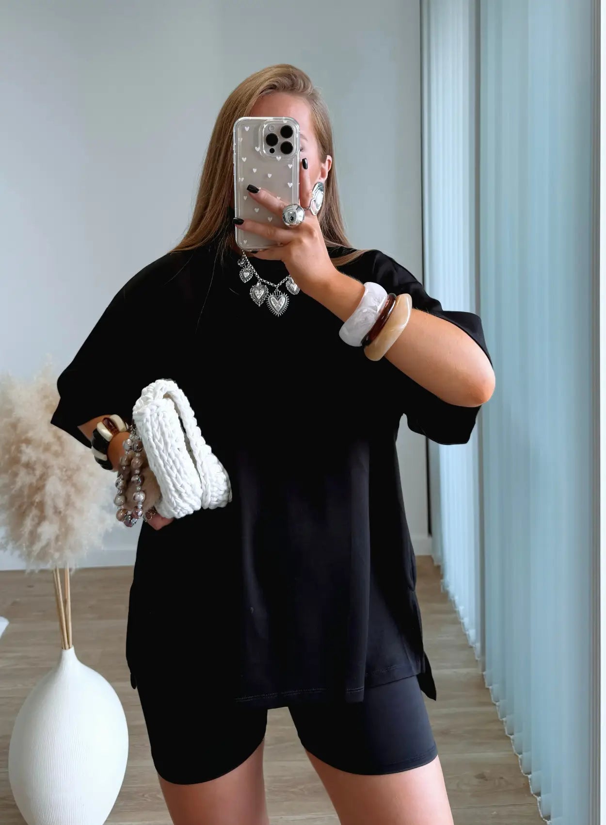teeshirt-de-grossesse-premium-oversize-noir