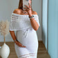 robe-longue-en-crochet-blanche-col-bardot