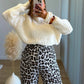 AUTUMN - Pantalon de grossesse motif léopard en coton