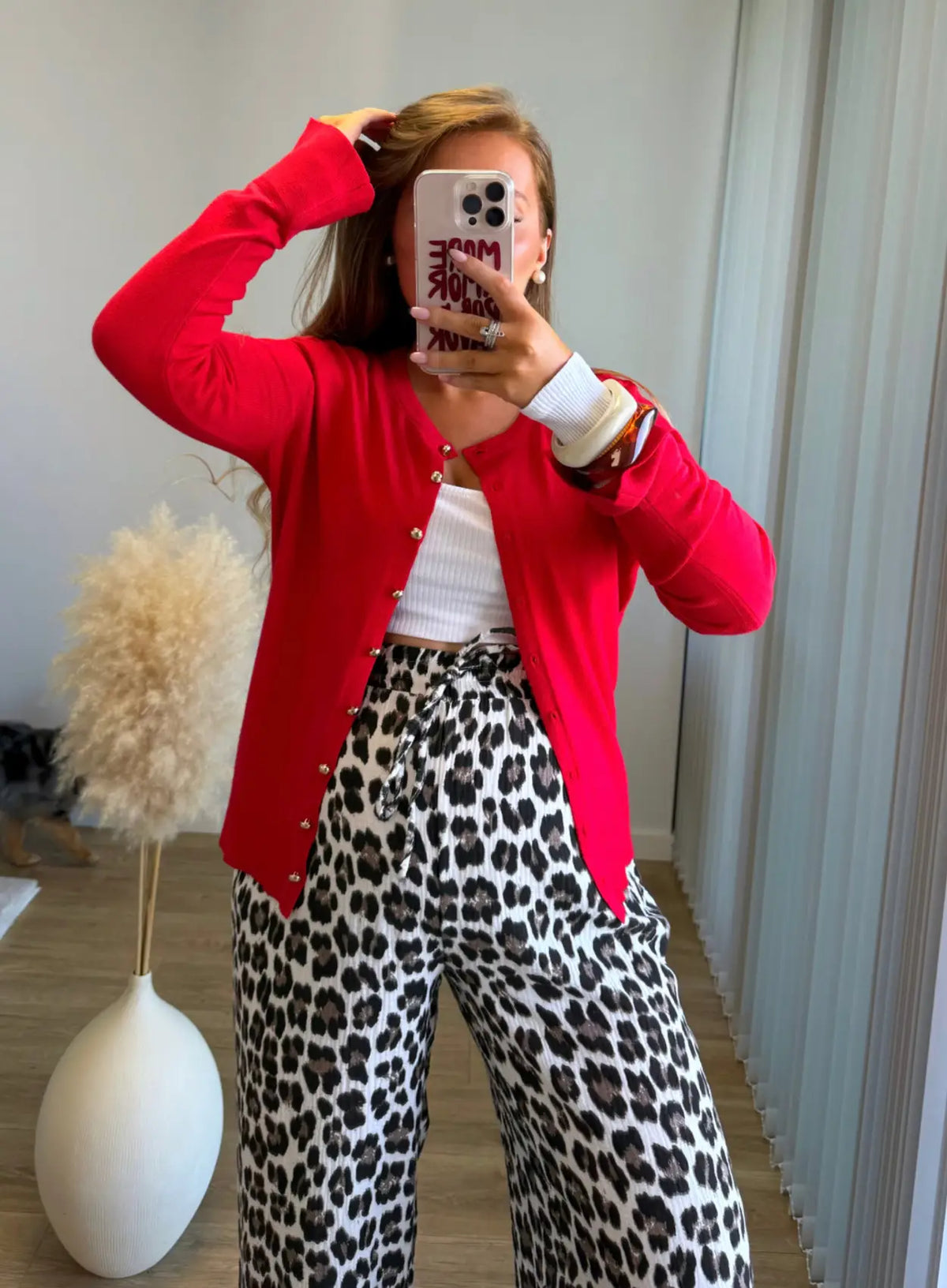 SPICY - Gilet de grossesse douceur extrême rouge