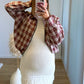 Veste-bomber-de-grossesse-rouge-/-rosé