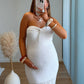 robe-bustier-longue-de-grossesse-en-maille-blanche-et-dentelle