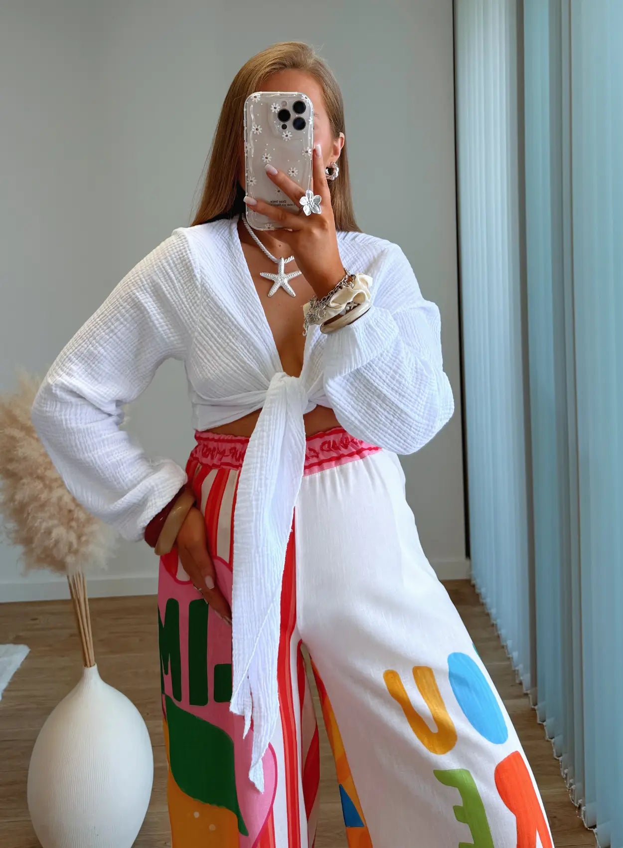 pantalon-de-grossesse-à-motifs-colorés
