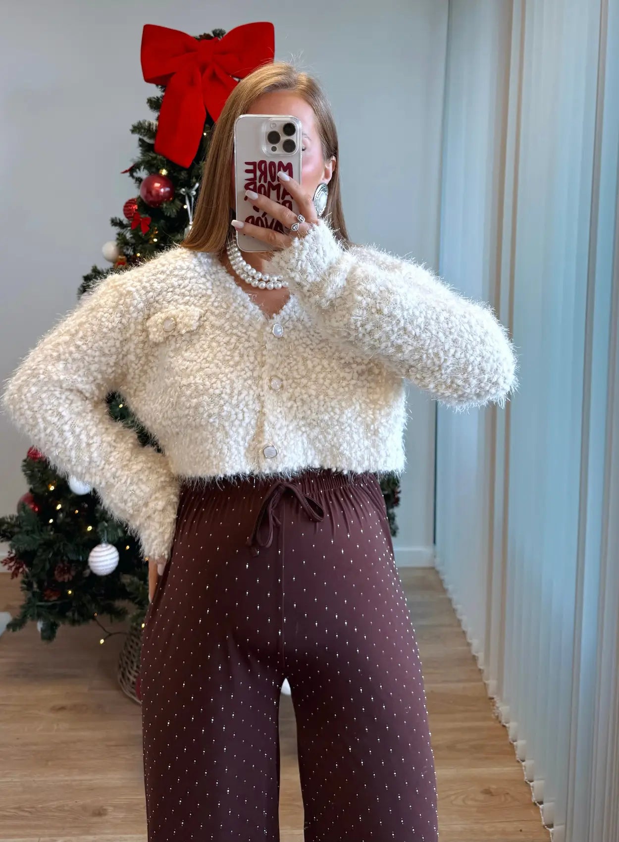 Pull-/-gilet-court-de-grossesse-en-maille