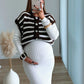 pull-gilet-sans-manches-à-rayures-blanches-et-marron