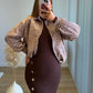 BAMBI - Veste bomber de grossesse à pois