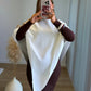CINAMOON - Robe mi-longue de grossesse en maille chocolat