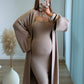 ensemble-de-grossesse-taupe-robe-bustier-et-gilet