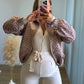 COOKIE - Combinaison de grossesse en maille beige