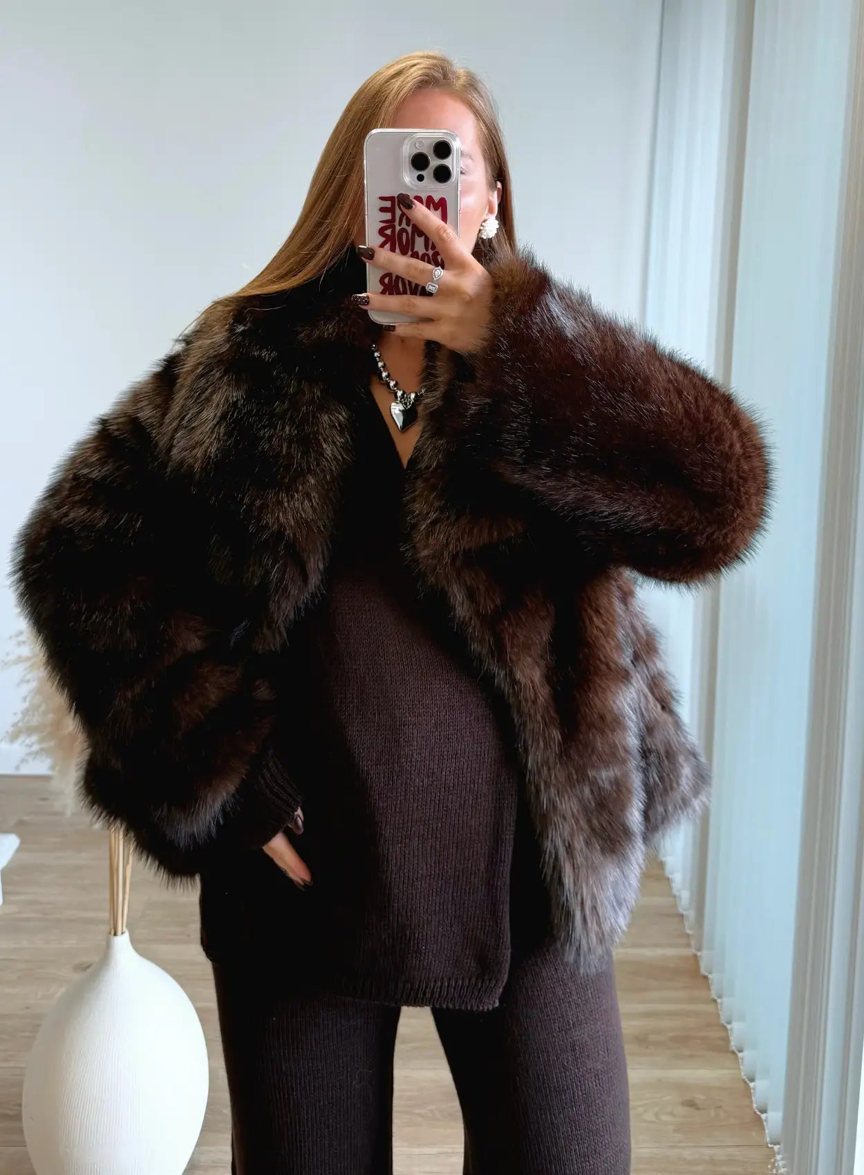 Ensemble-kimono-de-grossesse-en-maille-chocolat