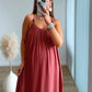 robe-longue-de-grossesse-terracota-en-lin-avec-perles
