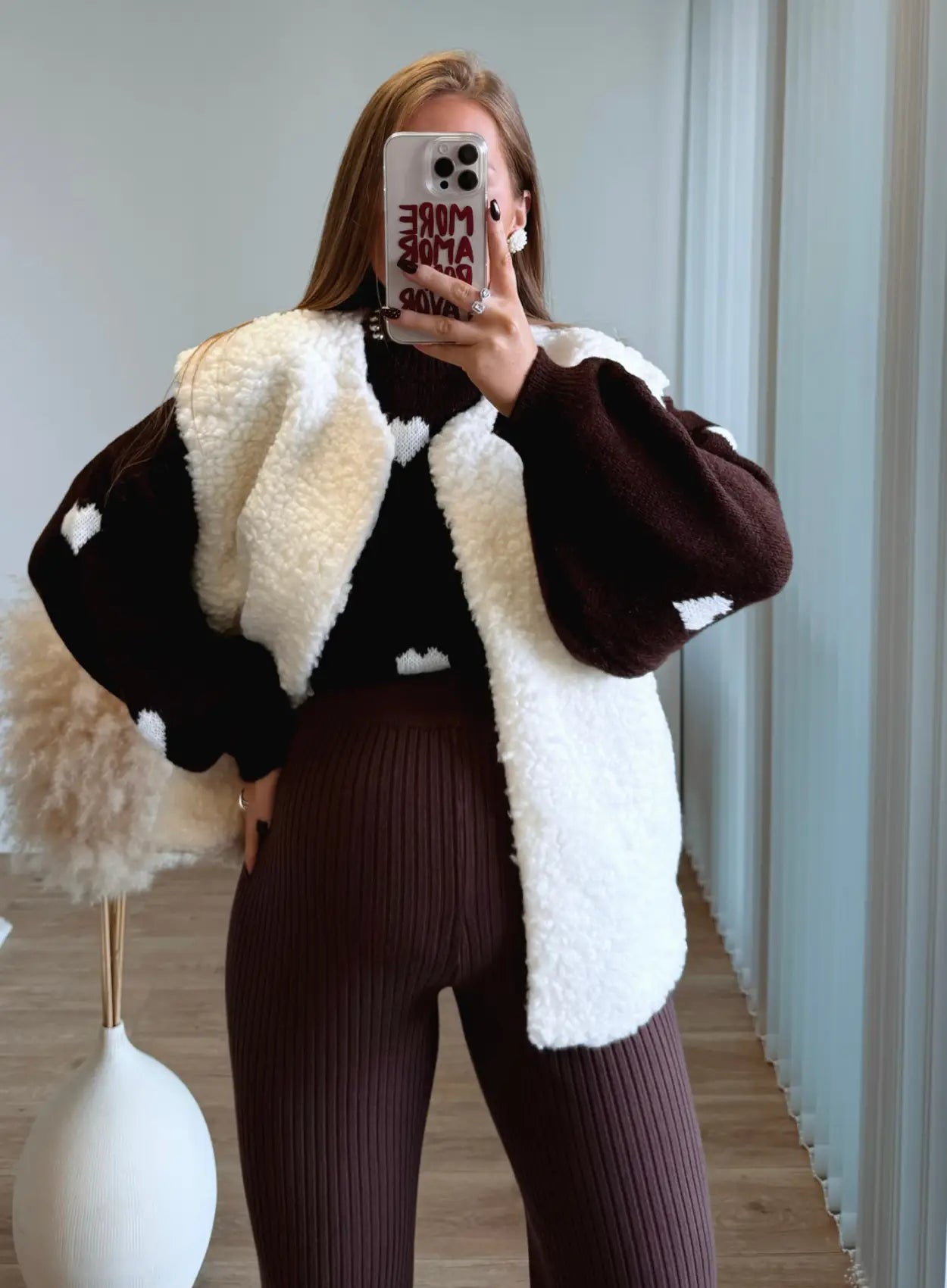 Pantalon-de-grossesse-côtelé-chocolat