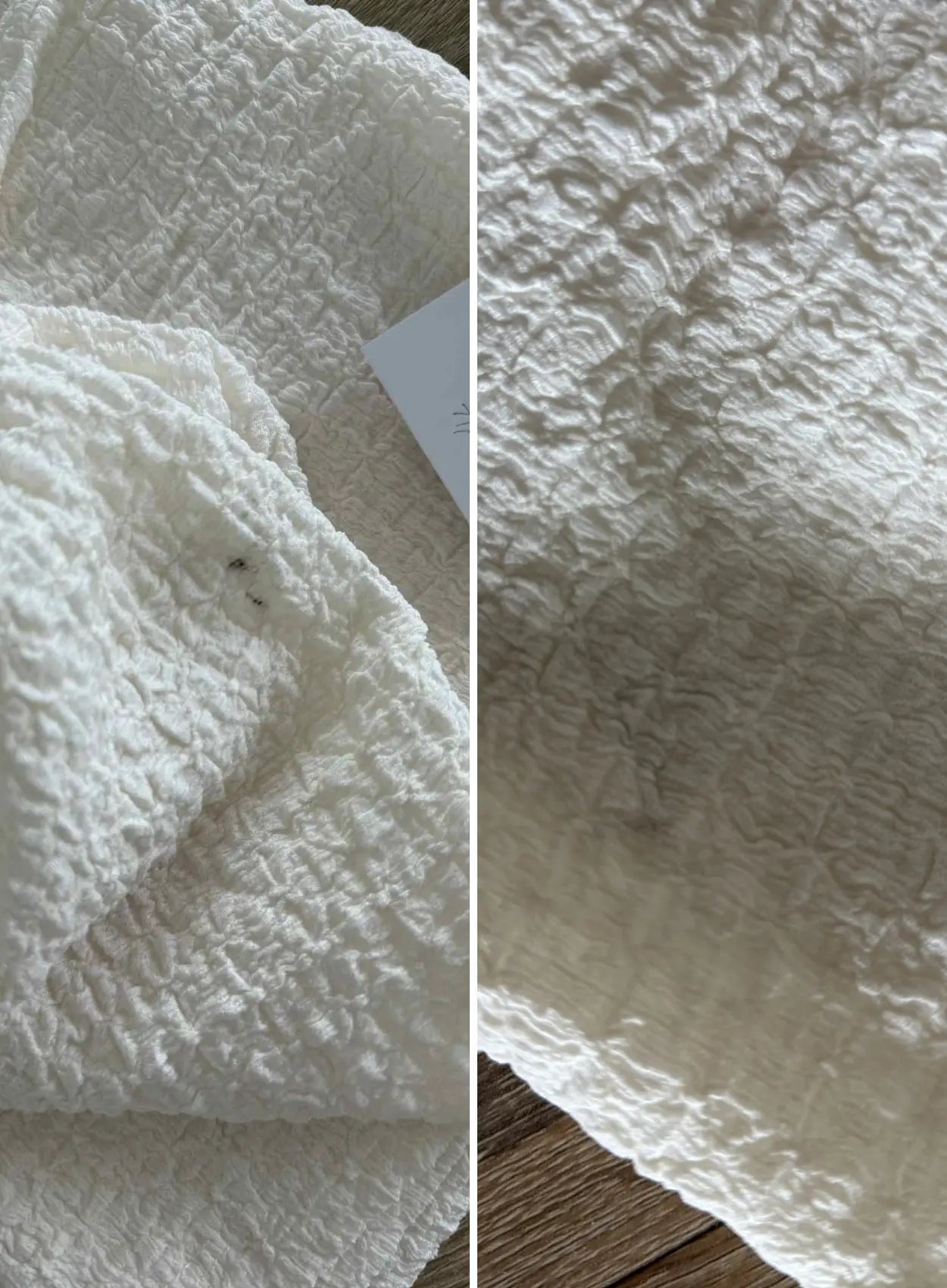 robe-longue-de-grossesse-texturée-ivoire-col-bardot-sur-une-manche