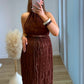 Ensemble-de-grossesse-gauffree-top-et-jupe-marron