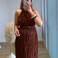 Ensemble-de-grossesse-gauffree-top-et-jupe-marron