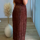 Ensemble-de-grossesse-gauffree-top-et-jupe-marron