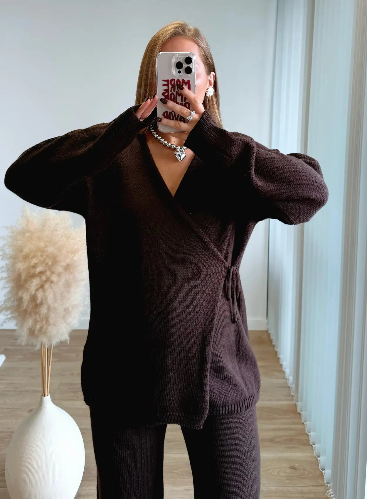 Ensemble-kimono-de-grossesse-en-maille-chocolat