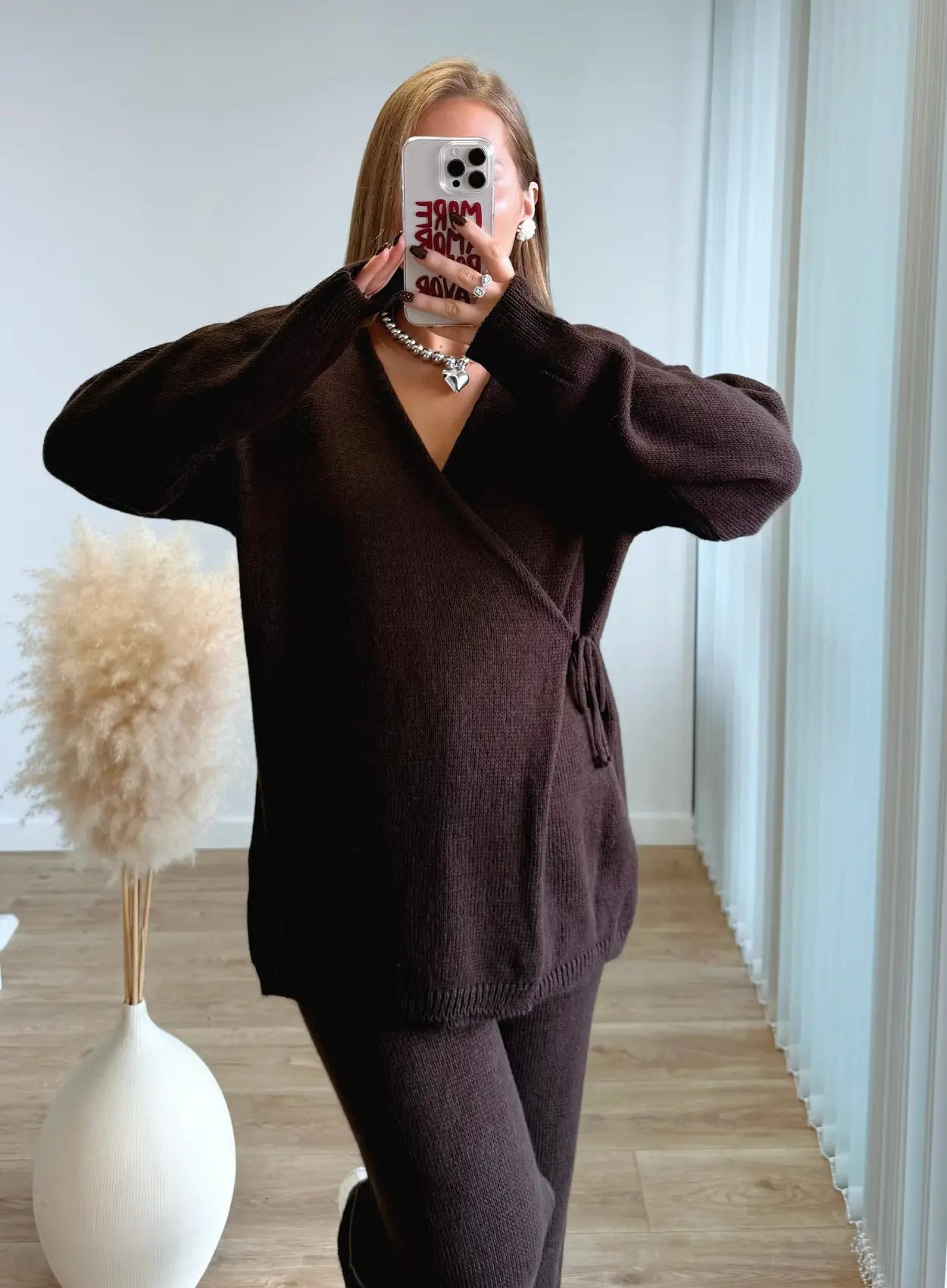 Ensemble-kimono-de-grossesse-en-maille-chocolat