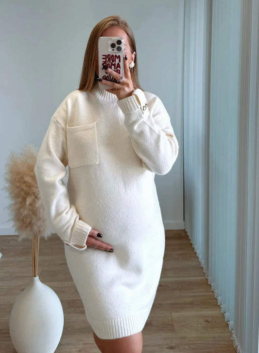 Robe-pull-de-grossesse-douceur-extrème-crème