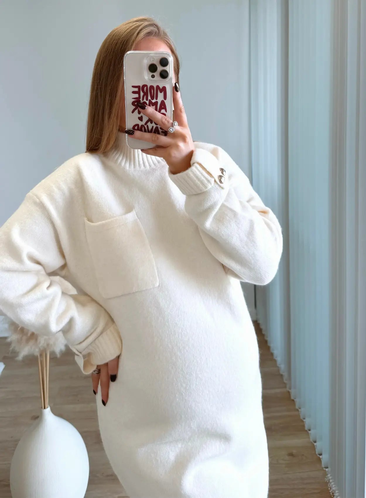 Robe-pull-de-grossesse-douceur-extrème-crème