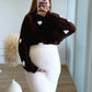 Pull-de-grossesse-à-coeurs-marron-chocolat