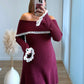 Robe-de-grossesse-burgundy-avec-dentelle-blanche