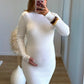  Robe-mi-longue-de-grossesse-en-maille-douce-blanche