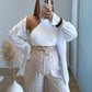Pantalon-de-grossesse-fluide-à-pois-beige