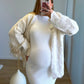  Robe-mi-longue-de-grossesse-en-maille-douce-blanche