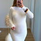  Robe-mi-longue-de-grossesse-en-maille-douce-blanche