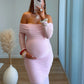 robe-longue-de-grossesse-col-bardot-cérémonie-avec-dentelle