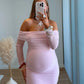 robe-longue-de-grossesse-col-bardot-cérémonie-avec-dentelle