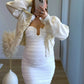Robe-bustier-longue-de-grossesse-en-maille-et-dentelle