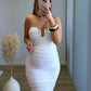 Robe-bustier-longue-de-grossesse-en-maille-et-dentelle