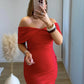 Robe-longue-de-grossesse-cérémonie-rouge