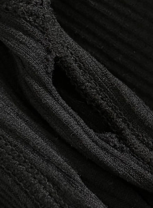 NALA NOIRE IMPARFAITE - Combinaison de grossesse côtelée