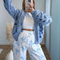 Pantalon-de-grossesse-à-motifs-en-gaze-de-coton