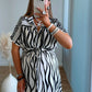 robe-longue-de-grossesse-bohème-rayée-noire-et-blanche