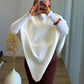 SIA - Cape de grossesse en maille blanche