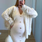 Robe-courte-de-grossesse-avec-boutons