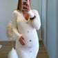 Robe-courte-de-grossesse-avec-boutons