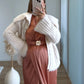 Robe-longue-de-grossesse-terracota-en-satin